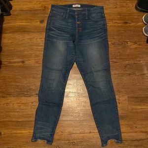 Madewell 10” high rise skinny Jean, regular length
